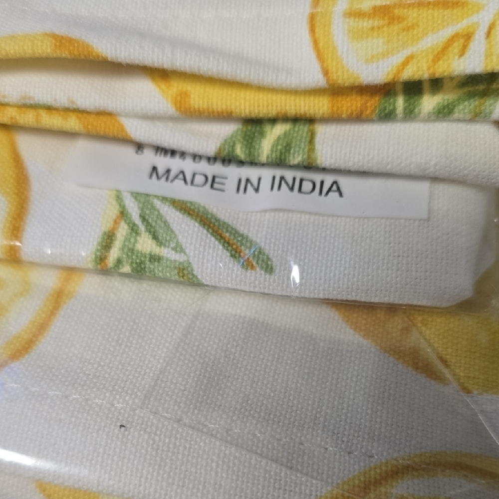 Lemon Print Kitchen Towel Set Of 4, NWOT - Picture 9 of 9